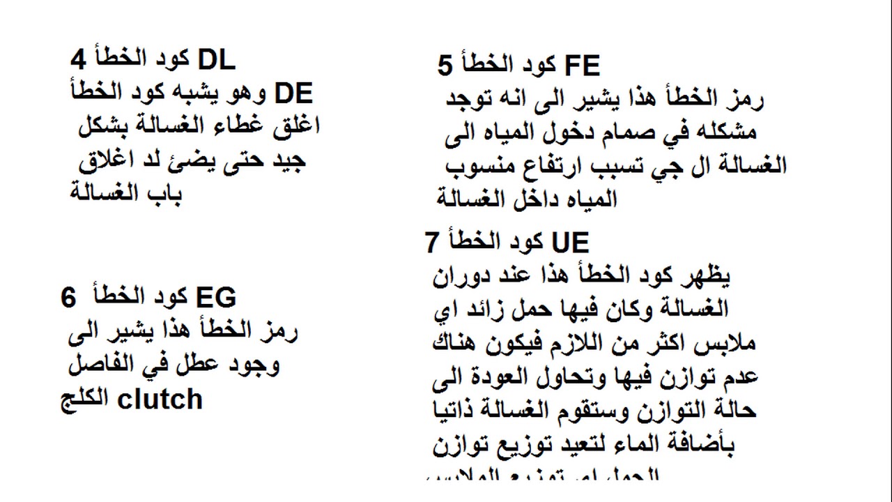 ابسط واسهل شرح ممكن تلاقيه - معاني رموز الغسالة الاتوماتيك 3613 10