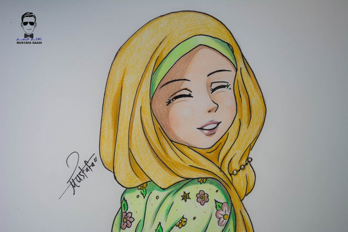 رسومات بنات حلوه - صور رسومات بنات رقيقه وجميلة 3207 11