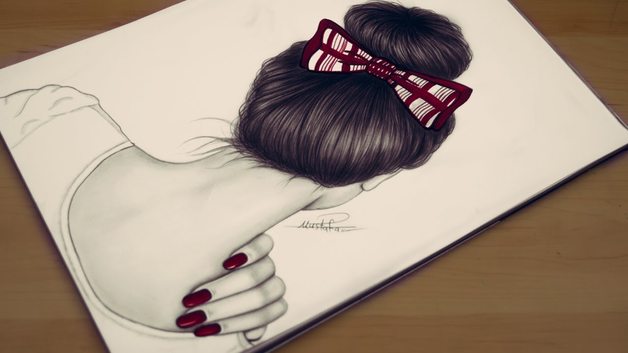 رسومات بنات حلوه - صور رسومات بنات رقيقه وجميلة 3207 3