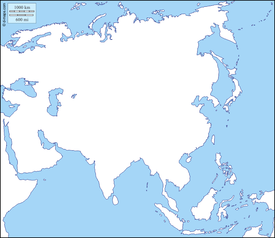 خريطة اسيا واوروبا Kharita Blog