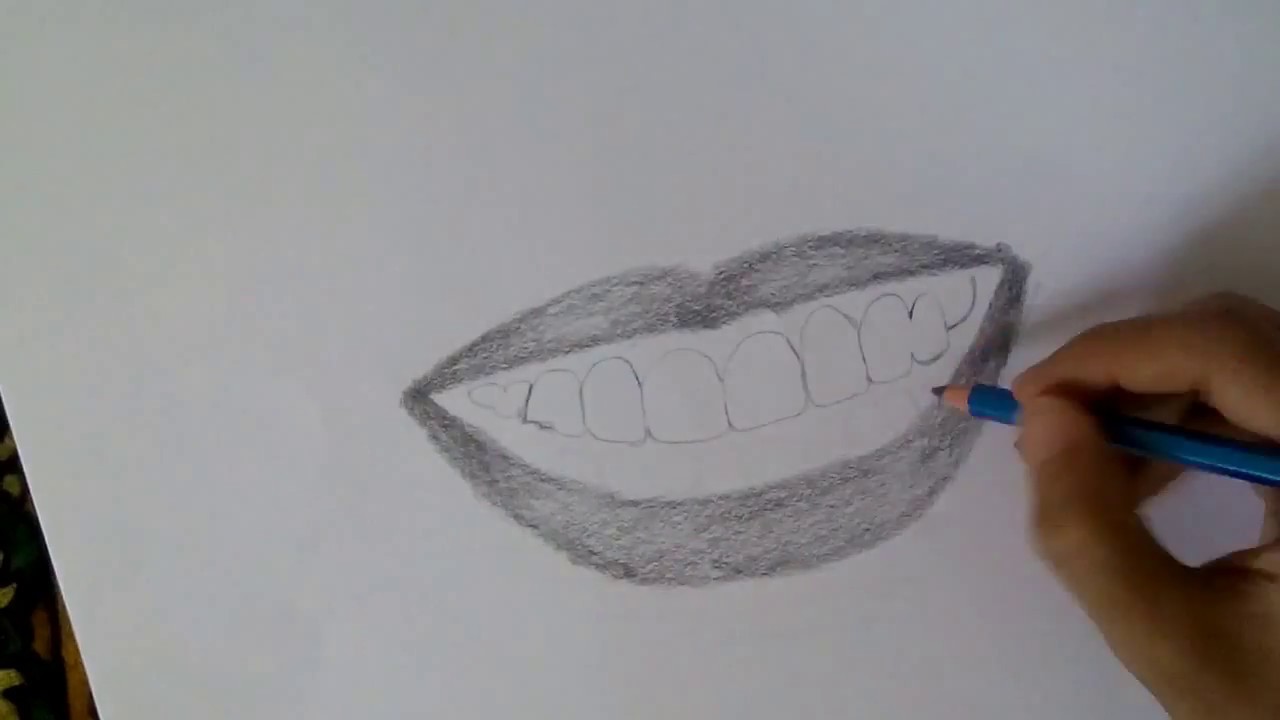 كيفية رسم الفم , تعلم الرسم باسهل الطرق - كارز